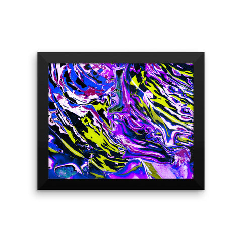 Psychedelic Violet Framed Poster