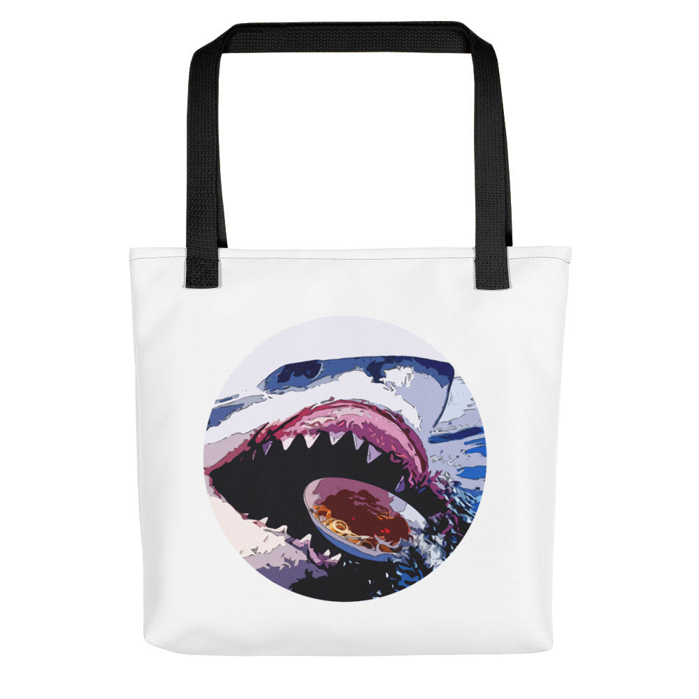 Spaghetti Shark Tote Bag
