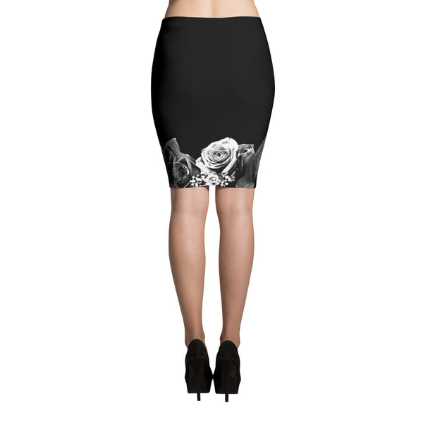 Rose Print Skirt