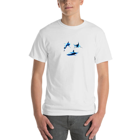 3D Shark Print Unisex Tee