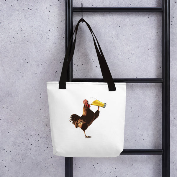 Beer Rooster Tote Bag