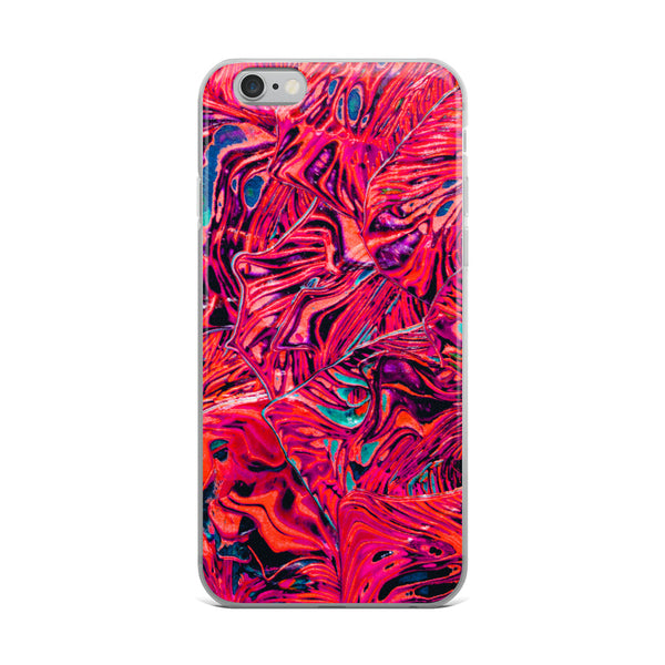 Psychedelic Red iPhone Case