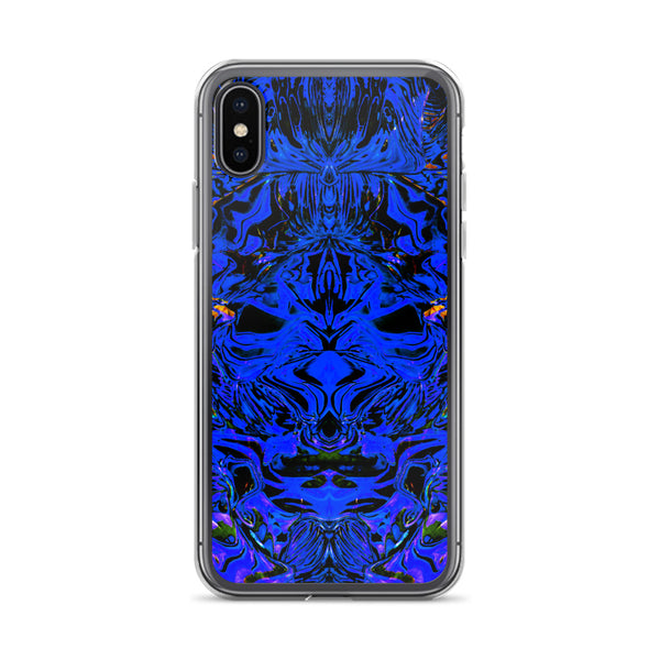 Psychedelic Blue iPhone Case