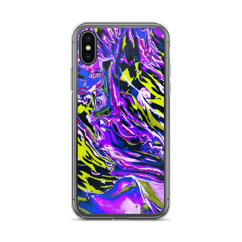 Psychedelic Violet iPhone Case