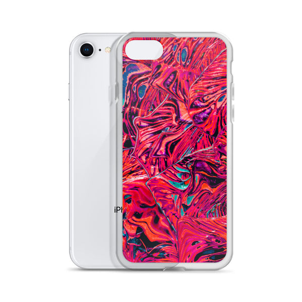 Psychedelic Red iPhone Case