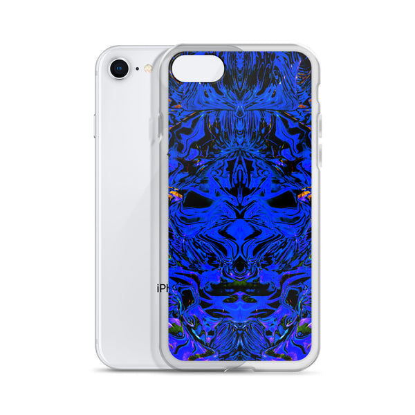 Psychedelic Blue iPhone Case