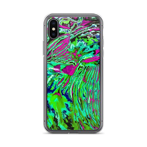 Psychedelic Green iPhone Case