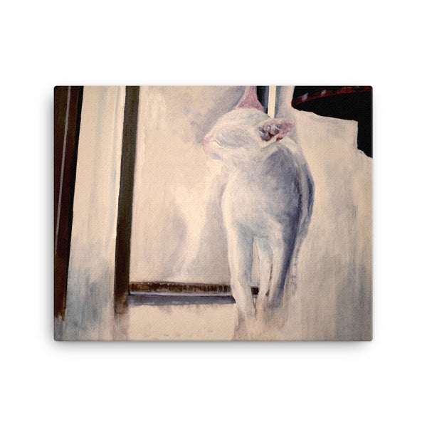 Cat In The Window Canvas