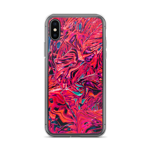 Psychedelic Red iPhone Case