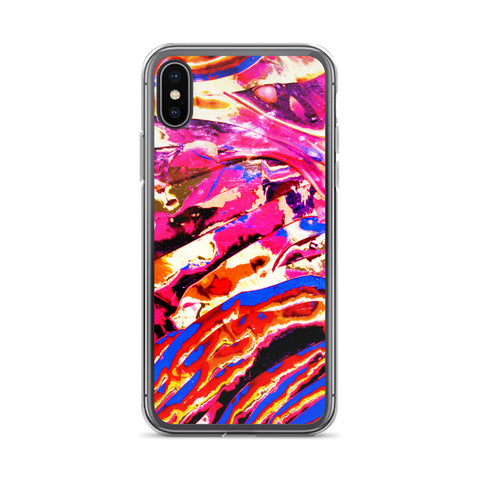 Psychedelic Magenta iPhone Case