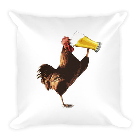 Beer Rooster Pillow