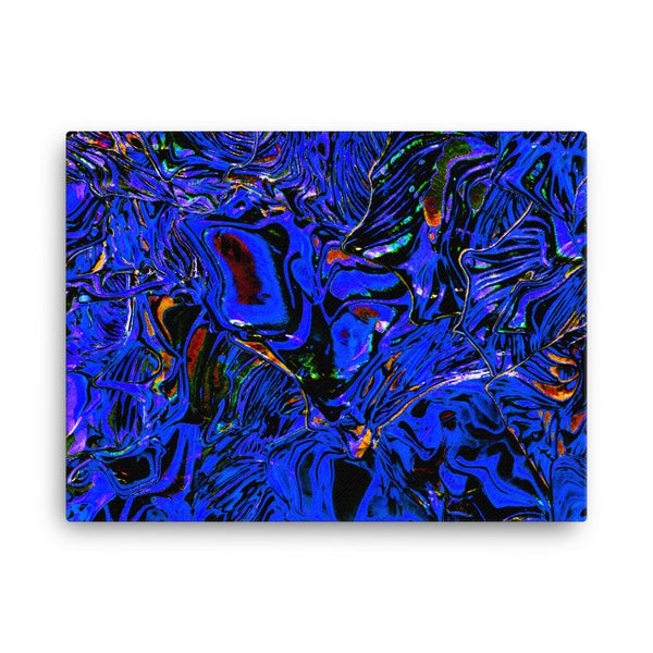 Psychedelic Blue Canvas