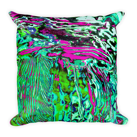 Psychedelic Green Pillow