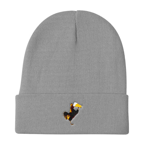 Beer Rooster Knit Beanie