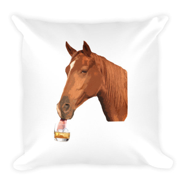 Whisky Horse Pillow
