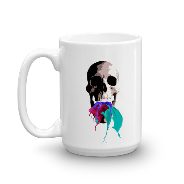 Paint Splash Skull Mug