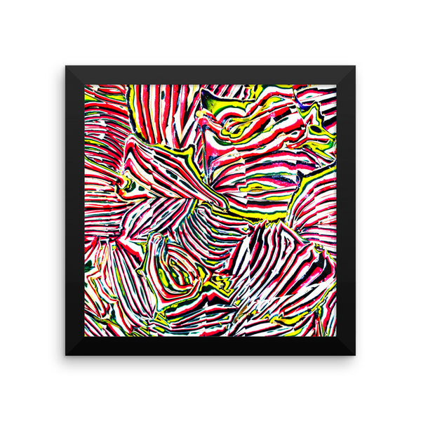 Psychedelic Candy Framed Poster