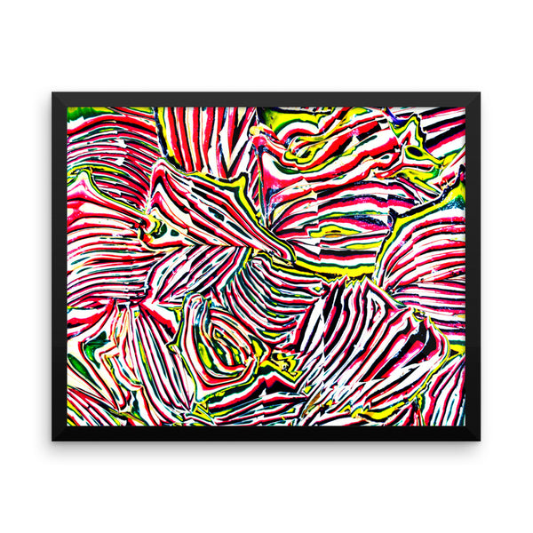 Psychedelic Candy Framed Poster