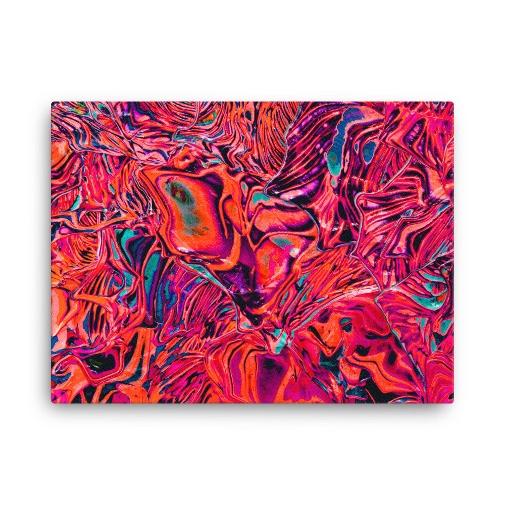 Psychedelic Red Canvas