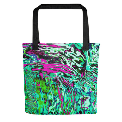 Psychedelic Green Tote Bag