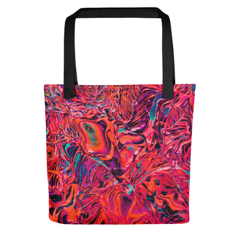 Psychedelic Red Tote Bag