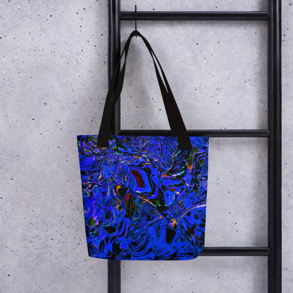Psychedelic Blue Tote Bag